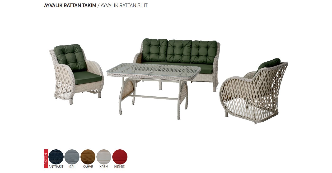 Ayvalık Rattan Bahçe Mobilyası