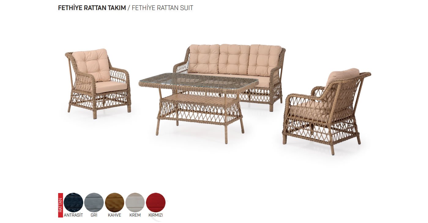 Fethiye Rattan Bahçe Mobilyaları